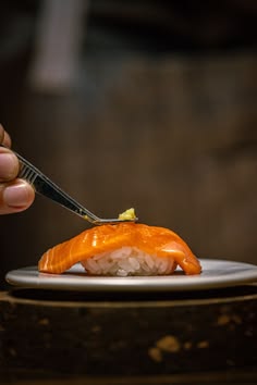 Nigiri prepared with care