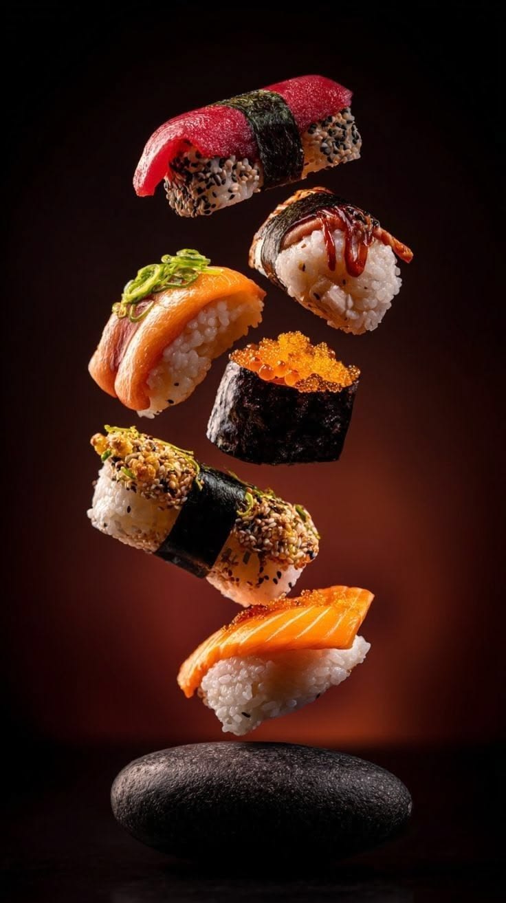 Fresh sushi assortment