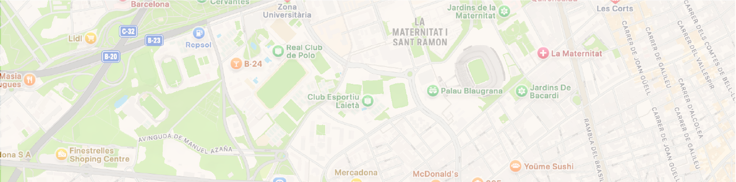 Map showing the restaurant location